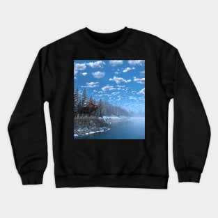 Christmas Day at Moose Lake Crewneck Sweatshirt